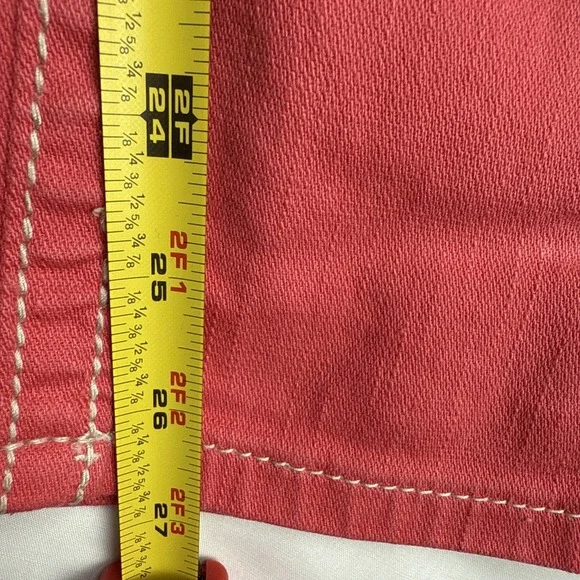 Miss Me Jeans Copped Womens Size 27 Color Melon JE5794C2 Flap Pockets Luxery - Picture 10 of 13